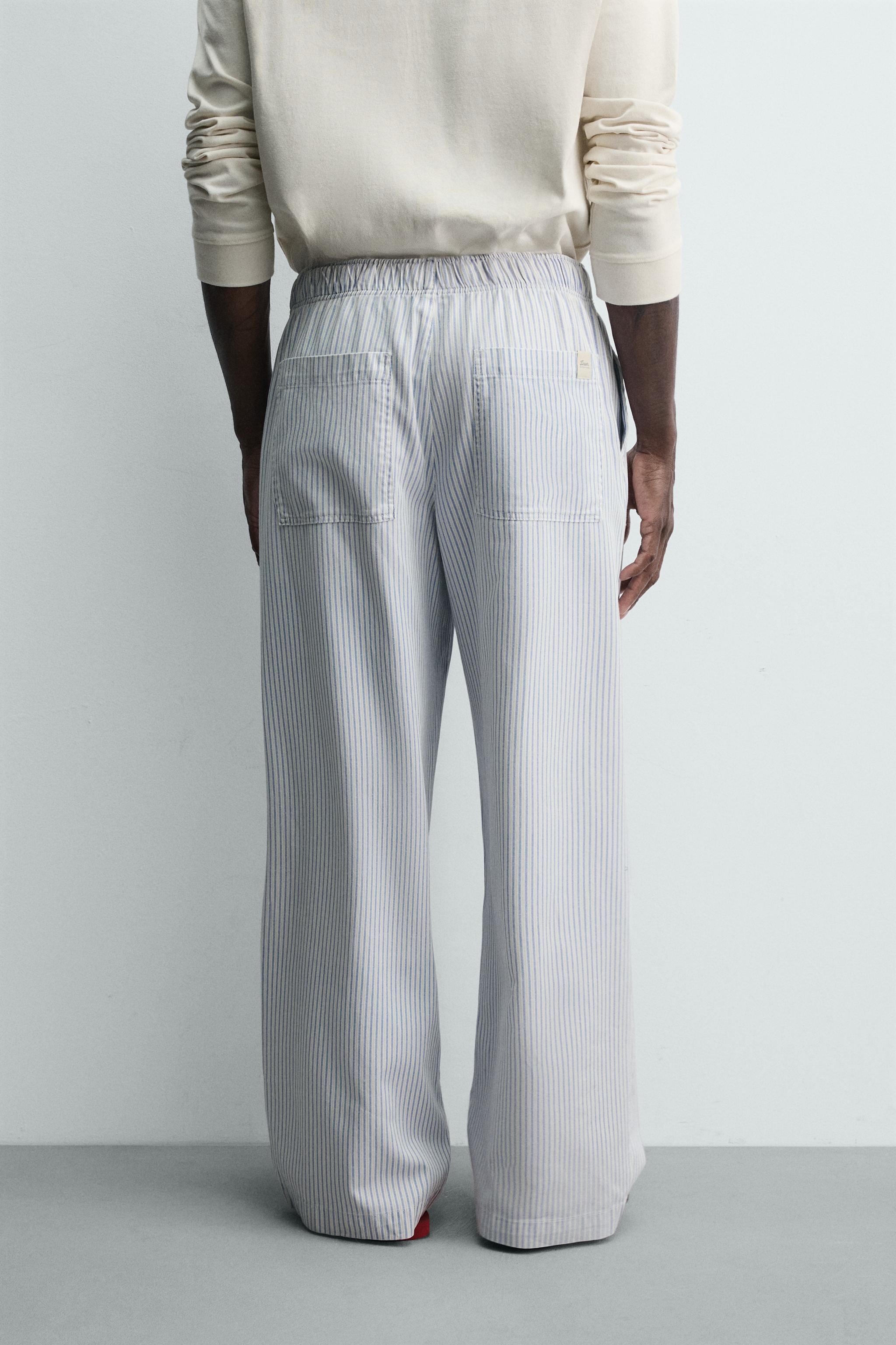 PANTALON BAGGY À RAYURES